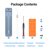 Casing SSD M.2 NVMe Aluminium OEM JEYI Direct Attach 2242 2280 USB 3.2 10Gbps Magnetik Protektif Garansi 1 Tahun Bersertifikat untuk Pembelian Grosir