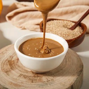 Pasta di <span class=keywords><strong>Sesamo</strong></span> Pura 100% da Semi di <span class=keywords><strong>Sesamo</strong></span> Bianchi Tostati, Aroma Ricco e Nocciolato, Salsa per Hot Pot, Vendita all'Ingrosso - Product Image 2
