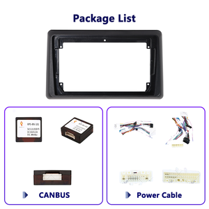 Kit de tableau de bord d'autoradio 9 pouces pour <span class=keywords><strong>Renault</strong></span> <span class=keywords><strong>Express</strong></span> 2021-2023 Matten Kit de panneau d'installation d'autoradio noir - Product Image 3