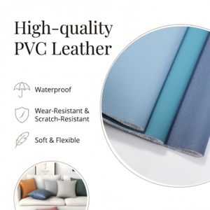 Buon Servizio Post-Vendita Tessuto in Pelle PVC Resistente all'Usura Design Perforato per Cuscini - Product Image 1
