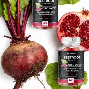 Ajude a Cardio Health Otimizar o Fluxo Sanguíneo Gomas Raiz De Beterraba Suplemento Enenrgy Raiz De Beterraba Cardio Gummy Beterraba Orgânica - Product Image 2