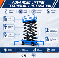 Corlift Ev Tipi ve Endüstriyel Makaslı Platform Mobil Havadan Çalışma Platformu Portatif İskele Kaldırma Masası 2000mm