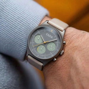นาฬิกา CILOA ทรงกลมสีเทาสำหรับผู้ชาย ปรับแต่งได้ ฟังก์ชั่นหลากหลาย ทันสมัย สไตล์ใหม่ปี 2026 คุณภาพสูง กันน้ำ นาฬิกาควอตซ์ - Product Image 4