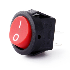 Interruptor Basculante Redondo <span class=keywords><strong>de</strong></span> 16.5mm para Montaje en Panel, 2 Pines, Encendido/Apagado, 220V 10A, para Maquinaria y Equipos - Product Image 1
