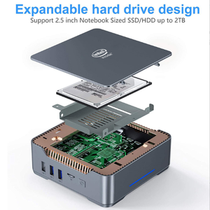มินิเดสก์ท็อปพีซี 2025 N100 4 คอร์ 1LAN 2.5G สำหรับสำนักงาน รองรับ Win11 Win10 WIFI 512GB SSD DDR4 หลายรุ่น GK3 Quad Core Mini PC GK3 GK3 GK3 Qu - Product Image 3
