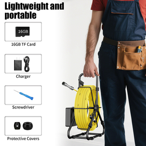 <strong>4</strong>.3'' Rain-proof Screen 145 Meter Marking Cable Photo Recording <strong>Pipe</strong> <strong>Inspection</strong> Sewer <strong>Camera</strong> - Product Image 5