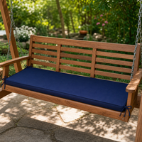 Coussin de siège de canapé matelassé imperméable personnalisé, en mousse haute densité, avec housse amovible et lavable pour banc extérieur, résistant au soleil et à l'huile