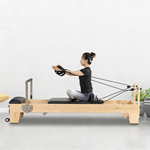 Equipo de Corrección de Columna <span class=keywords><strong>para</strong></span> Pilates, Madera de Roble, Colchoneta <span class=keywords><strong>para</strong></span> Mujeres <span class=keywords><strong>Embarazadas</strong></span>, Cama de <span class=keywords><strong>Yoga</strong></span> Plegable <span class=keywords><strong>para</strong></span> el Hogar - Product Image 6