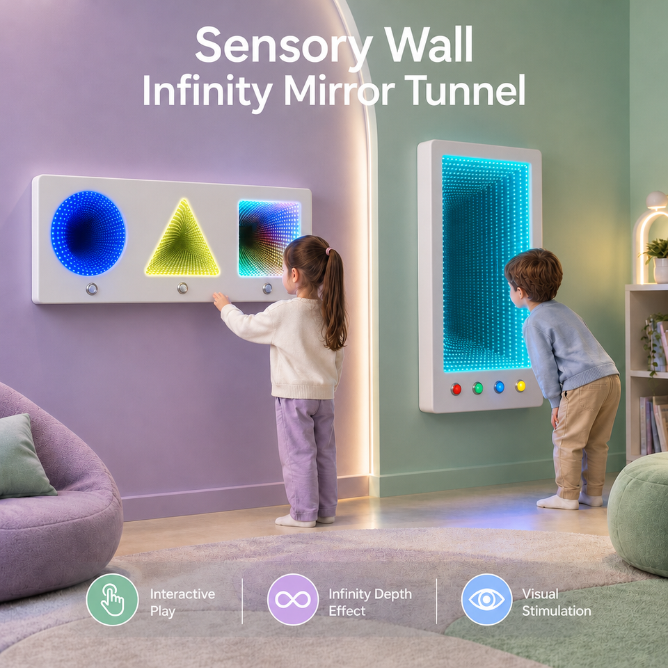 Interactive Visual Stimulation Autism Play Deep Infinity Tunnel Sensory ...