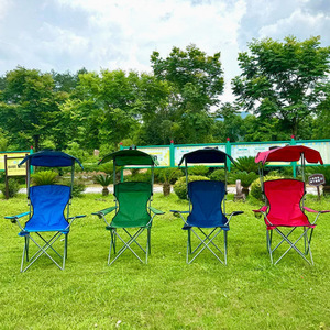 Wholesale Portable Folding Camping Chair with Canopy Lightweight Outdoor Beach Chair for Picnic Fishing - Product Image 1
