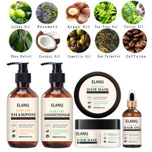 Kit de croissance capillaire en marque propre avec biotine et romarin, <span class=keywords><strong>shampoing</strong></span>, revitalisant, huile capillaire et masque, soin naturel pour cheveux clairsemés, OEM - Product Image 2