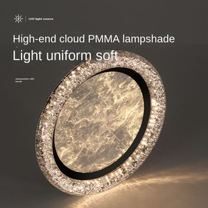 Plafonnier en verre moderne simple style américain et français salon chambre étude nordique luxe lampe principale - Product Image 3