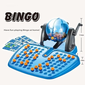 Jeu de bingo en plastique pour enfants, à faire soi-même, avec 90 numéros et 24 cartes, amusant, emballage en boîte de couleur conforme, jouets amusants pour les fêtes d'enfants - Product Image 5