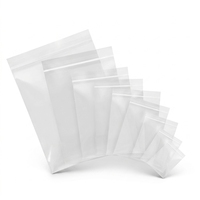 Sac en plastique transparent à fermeture éclair, imperméable, réutilisable, auto-scellant, en polyéthylène, pour le rangement de bijoux, d'aliments, de cosmétiques et de petites pièces, emballage