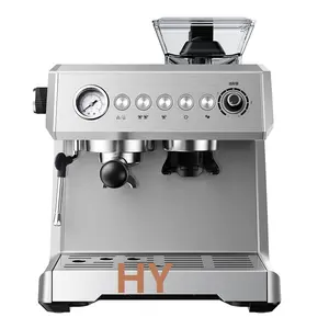 220V 2L 1350W 58Mm filtro 20Bar bomba frijol a taza máquina de café Espresso cafetera con molinillo máquina de café