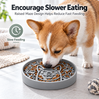 Gamelle interactive anti-glouton en silicone pour chien et chat, tapis de léchage d'enrichissement pour animaux, puzzle interactif, écologique, durable, qualité alimentaire