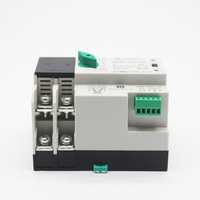 Commutateur de transfert automatique monophasé 2P 220V 100A à double alimentation, transfert rapide PC, capacité de coupure 63A 15kA, 50/60Hz pour applications solaires