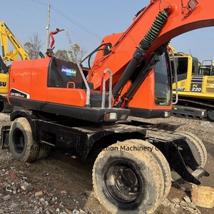 Excavadora de Ruedas Usada DOOSAN DX140W de 14 Toneladas, Diseño Original Coreano de Alta Calidad, Excavadora de Ruedas Coreana DX140 140W 150W - Product Image 2