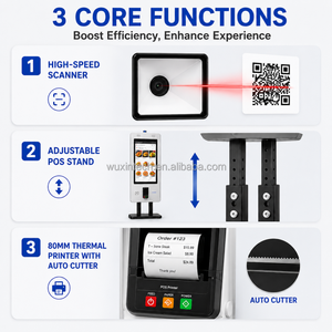 Terminaux de caisse enregistreuse en libre-service pour restaurants, machine de paiement avec lecteur de cartes, réponse rapide, distributeur de billets de cinéma - Product Image 5