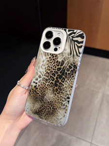 Leopard Print IMD Personalized TPU Phone <strong>Case</strong> with Anti-Fingerprint &amp; Shockproof Features for 11-17 - Product Image 4