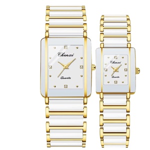 El fabricante OEM de relojes personalizados hace un reloj rectangular elegante con logotipo para los amantes - Product Image 1