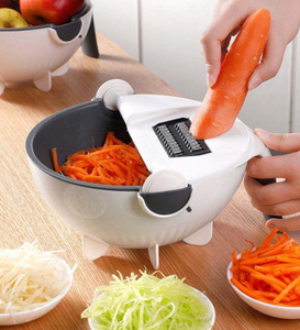 Multi Function <b>Vegetable</b> Cutter Slicer Manual Food <b>Chopper</b> with Interchangeable Blades Kitchen Tool - Product Image 1