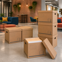 Boîtes en carton ondulé écologiques faites à la main FUJU, rangement de documents de bureau, doublure intérieure personnalisée, impression de logo, forme personnalisée, diverses formes