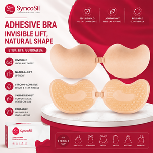Sujetadores de silicona sin tirantes, invisibles y sin aros para <span class=keywords><strong>mujer</strong></span>, lencería de talla grande, transpirable, adhesivo, impermeable, push-up - Product Image 1