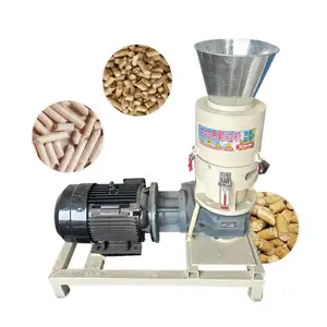Máquina de fabricación de pellets de biomasa de aserrín Ce, granulador de prensa de pellets de combustible, máquina sólida de cáscara de arroz de paja de madera