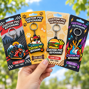 Llaveros de PVC con Forma Irregular Personalizados con Diseños de Dibujos Animados Coloridos para Regalos Promocionales OEM ODM - Product Image 2