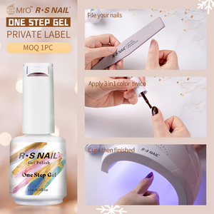 R S Nail New Classic 15Ml <span class=keywords><strong>UV</strong></span> Led Gel <span class=keywords><strong>Vernis</strong></span> À Ongles Haute Qualité 48 Couleurs One Step Gel <span class=keywords><strong>Vernis</strong></span> À Ongles Salon De Beauté 3 En 1 <span class=keywords><strong>UV</strong></span> Gel - Product Image 3