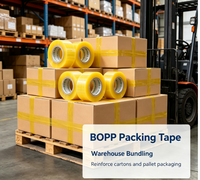 Robuste BOPP ruban simple face activé par l'eau autocollants thermofusibles usine en gros forte adhérence Cartons