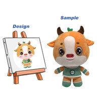 Service OEM Jouet en peluche de couleur personnalisée de haute qualité Jouet en peluche doux mouton de dessin animé Jouet en peluche personnalisé
