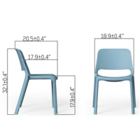 Chaise de conférence empilable moderne et écologique en plastique, durable, capacité 150 kg, siège public, gain de place, en PP, pour bureau commercial