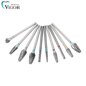 Juego de 10 fresas dentales de carburo de tungsteno de 2.35mm por caja para laboratorio dental - Product Image 5
