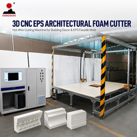 Machine de découpe à fil chaud CNC 3D pour mousse EPS architecturale, pour la décoration de bâtiments, les corniches et les moules de façade en EPS