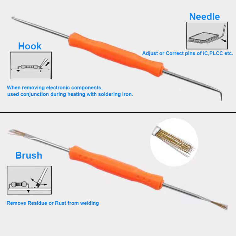 High Quality 6 in 1 Desoldering Aid Tools Set PCB Board Soldering or Repair assistive Auxiliary welding