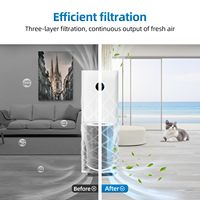 Filtre de remplacement M8R-FLH compatible avec le purificateur d'air Mi 3/3C/3H 2C/2H/2S/Pro Filtre à charbon actif H13 HEPA Filtration
