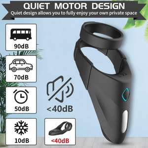 Anneau pénien en silicone en forme d'éléphant pour homme, best-seller, pour le point G, avec fonction de retenue de l'orgasme, étanche, rechargeable par USB, jouet sexuel pour homme, pour retarder l'éjaculation - Product Image 4