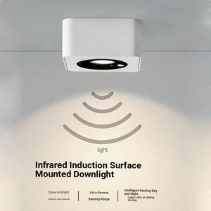 ไฟดาวน์ไลท์ LED แบบติดตั้งบนพื้นผิว รูปทรงสี่เหลี่ยมทันสมัย ป้องกันแสงสะท้อน สำหรับใช้ในบ้านและเชิงพาณิชย์ ห้องนั่งเล่น ห้างสรรพสินค้า - Product Image 4