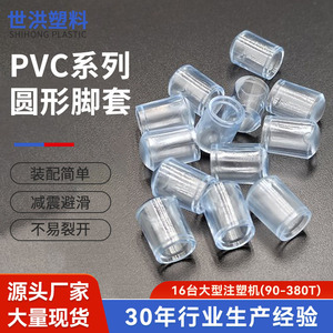 Cubiertas de plástico para patas de muebles Shi Hong, PVC redondo transparente, accesorios de protección para patas de sillas y mesas - Product Image 5