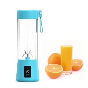 Buy 5 Get 1 usb protein bottle 6 blades commercial juicer blender machine personal portable blender frozen fruit mixer