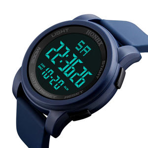 <span class=keywords><strong>HONHX</strong></span> 9340F <span class=keywords><strong>Reloj</strong></span> Digital Deportivo de Silicona Resistente al Agua con Alarma Cronógrafo Pantalla LED-<span class=keywords><strong>Reloj</strong></span> de Moda para Hombre - Product Image 4