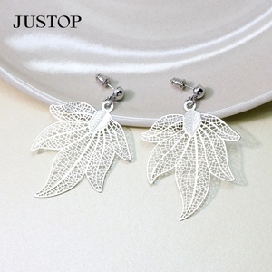 Joyería de Moda, Aretes Colgantes de Ágata con Baño de Oro, Plata y Latón, Elegantes, Simples y Modernos, Ecológicos, Unisex - Product Image 4