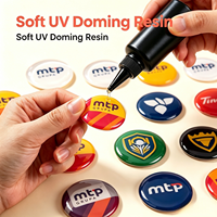 Résine UV à durcissement rapide TIMESRUI, résine époxy UV résistante aux rayures et à haute brillance pour badges nominatifs et étiquettes d'identification