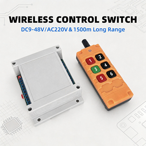 Interrupteurs et télécommandes sans fil industriels longue portée DC9-48V AC220V 433MHz pour pompe à eau et contrôle du niveau d'eau - Product Image 1
