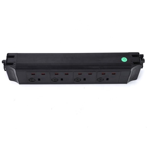 Unidad de distribución de energía de 4 bandas británica de oficina/Cápsula de alimentación debajo del escritorio 4x enchufes del Reino Unido con fusible 5A enchufe de interruptores individuales - Product Image 3