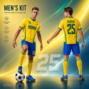 Jersey untuk 2026 Maillot De Football Jersey Meksiko Amerika Serikat Brasil Versi Pemain Kustom Tim Nasional Pakaian Sepak Bola Asli - Product Image 4