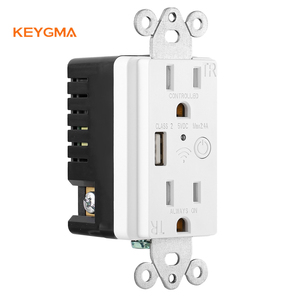 <span class=keywords><strong>Enchufe</strong></span> de pared inteligente <span class=keywords><strong>Zigbee</strong></span>, <span class=keywords><strong>enchufe</strong></span> de pared inteligente de 110-240V, 15A, con Control remoto, estándar US, Tuya APP - Product Image 2