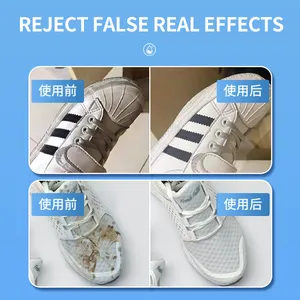 Formula Lembut Tanpa Agen Fluoresen Krim Pembersih Sepatu Putih Kecil Serbaguna